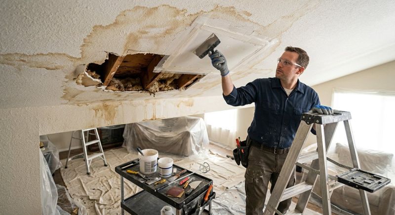 Garage Drywall Repair in Kansas City, KS