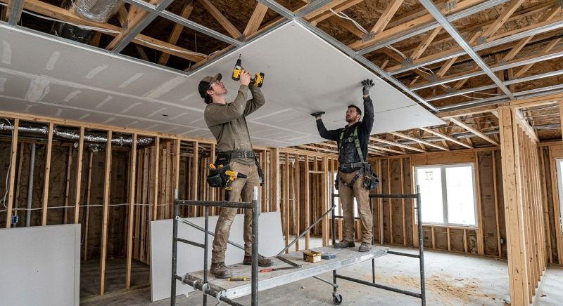Gypsum Board Installation in Overland Park, KS