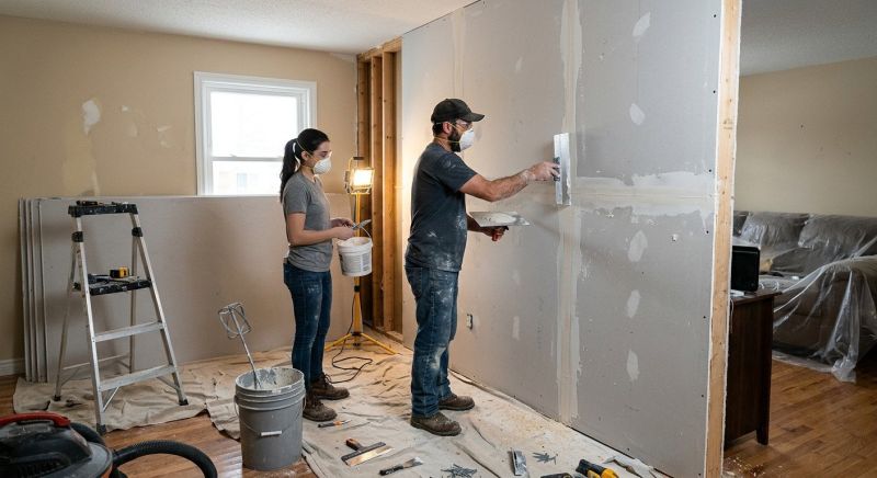 House Drywall Installation in Wilmington, NC