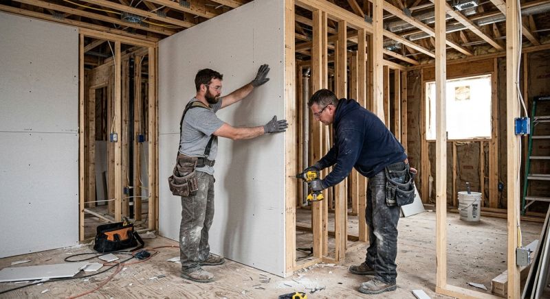 House Drywall Installation in Wilmington, NC